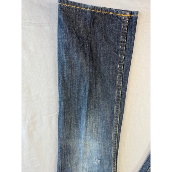 Affliction‎ Y2K Jeans Men's Size 36x33 Cooper Bootcut Leather Flap Pockets - Picture 8 of 16